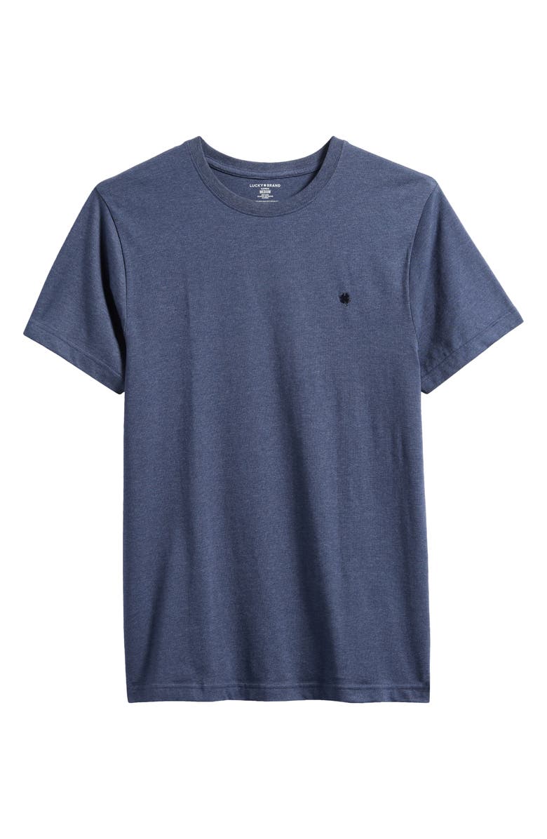 Lucky Brand Stretch Cotton Pajama T-Shirt, Main, color, Mood Indigo