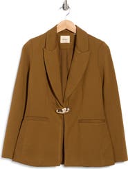 Elie Tahari Goldtone Closure Blazer