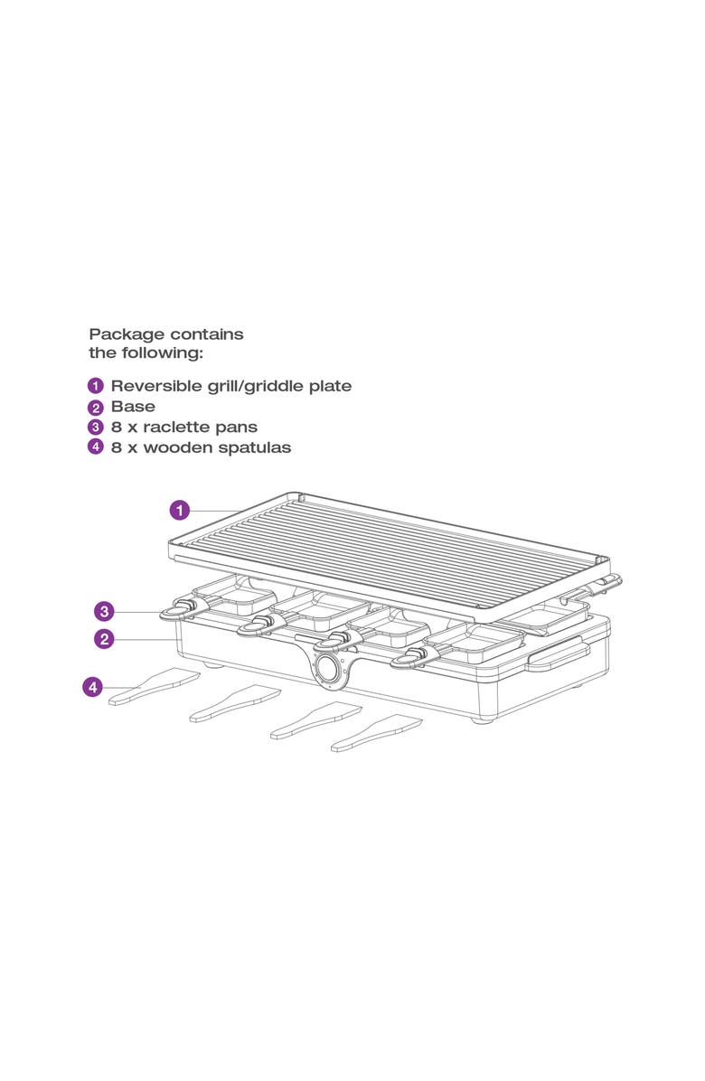 Salton 8 Person Raclette Indoor, Alternate, color, 