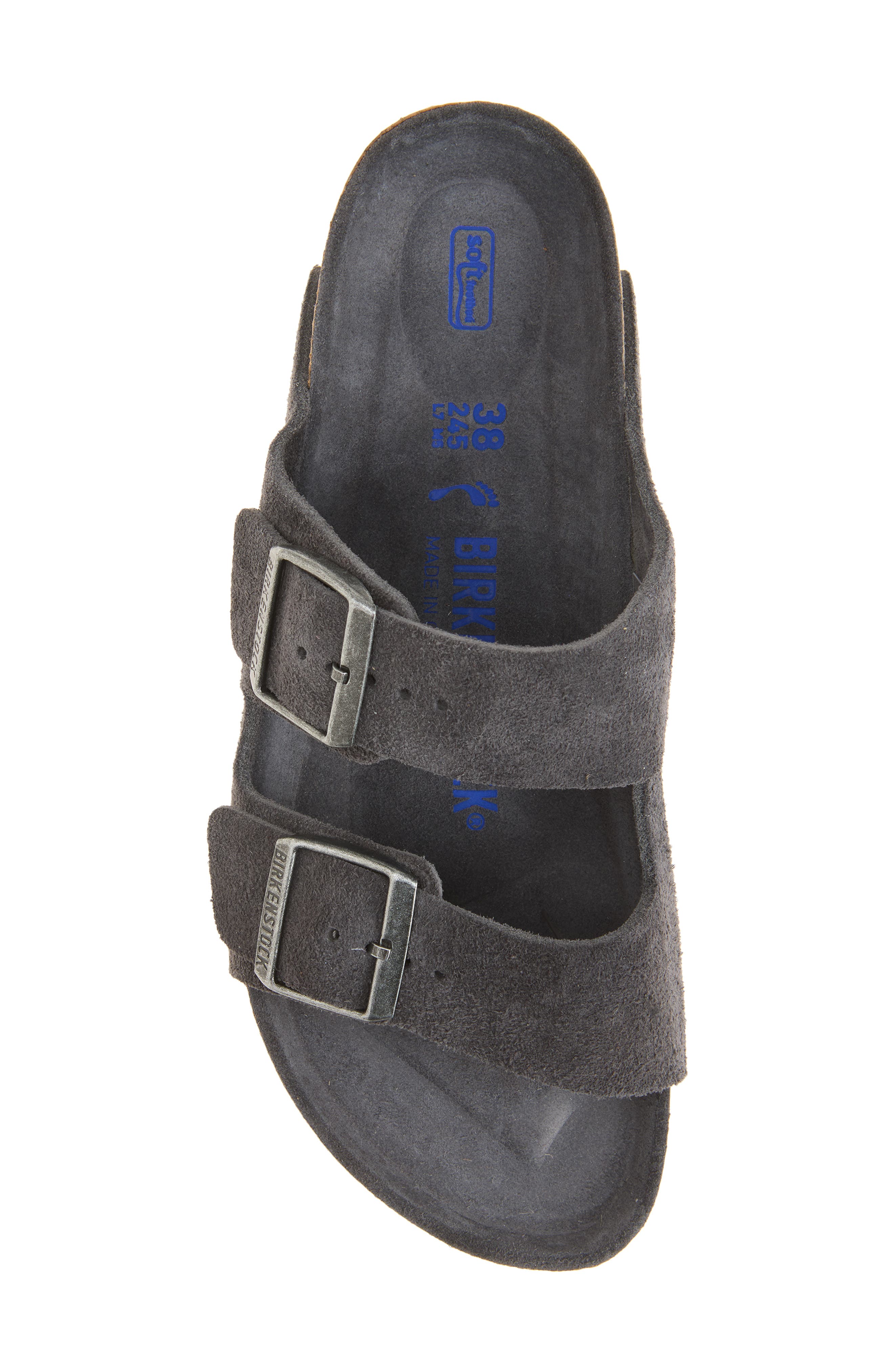 Arizona Soft Footbed Slide Sandal, Alternate, color, CHARCOAL