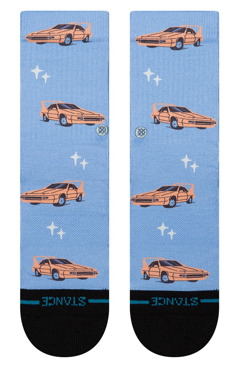 Stance Kids' Chop Shop Crew Socks, Main, color, Capri Blue