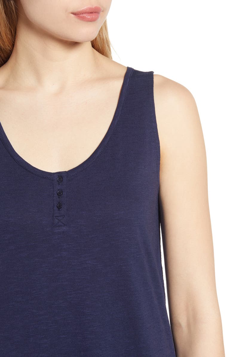 Caslon<sup>®</sup> Shirttail Hem Tank Dress, Alternate, color, 