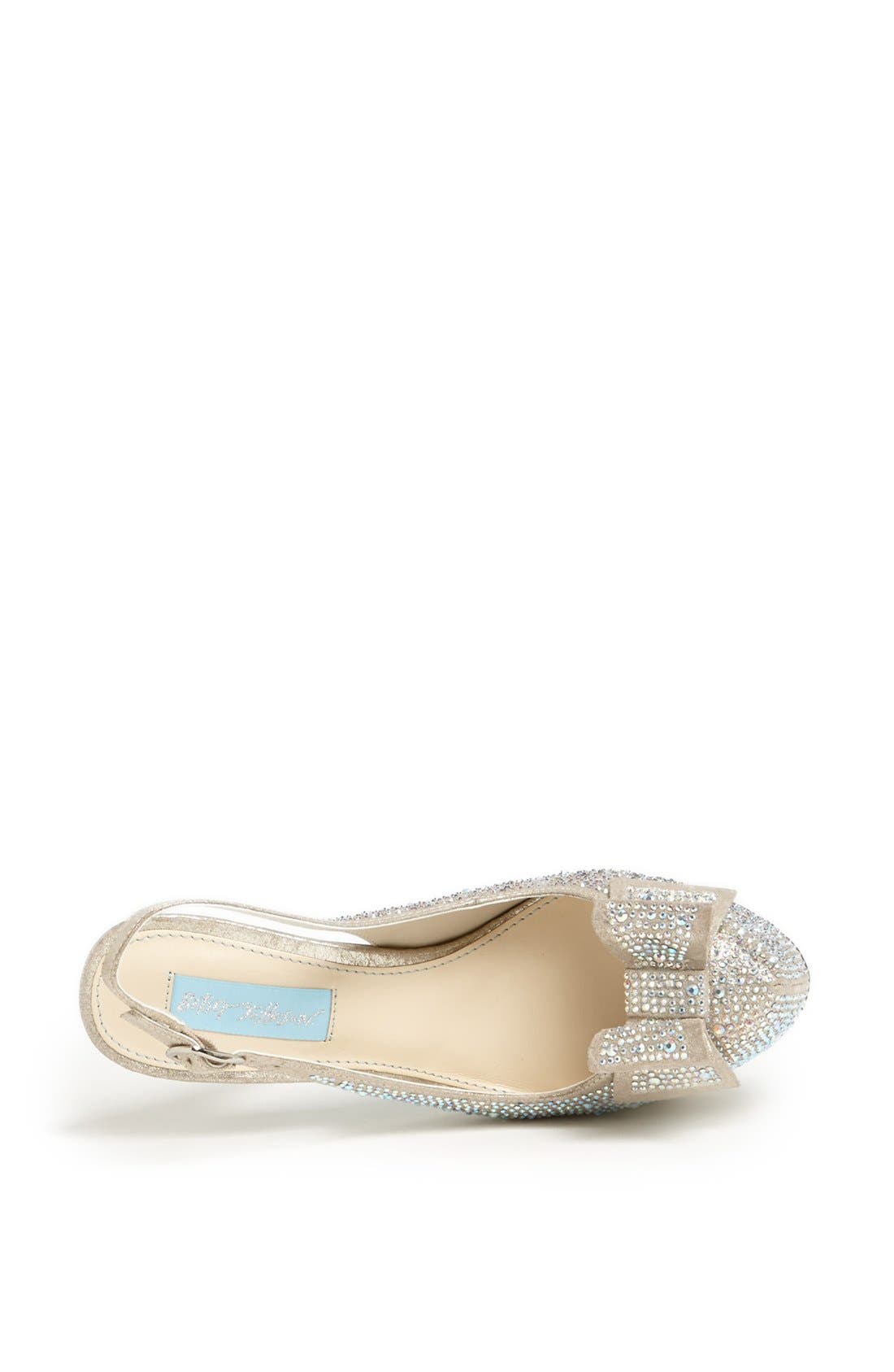 Blue by Betsey Johnson 'Toast' Pump, Alternate, color, CHAMPAGNE FAB