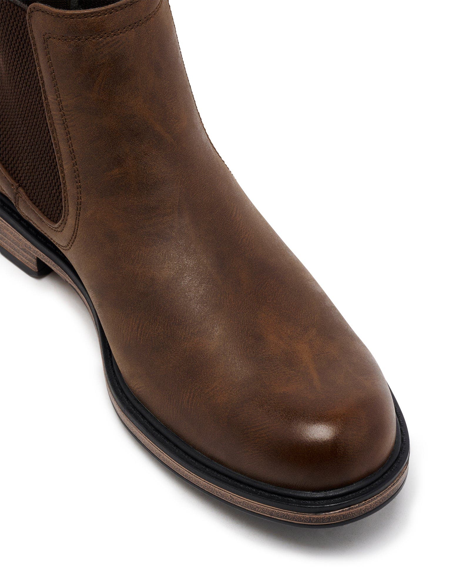Wyatt Chelsea Shoe, Alternate, color, BROWN PU