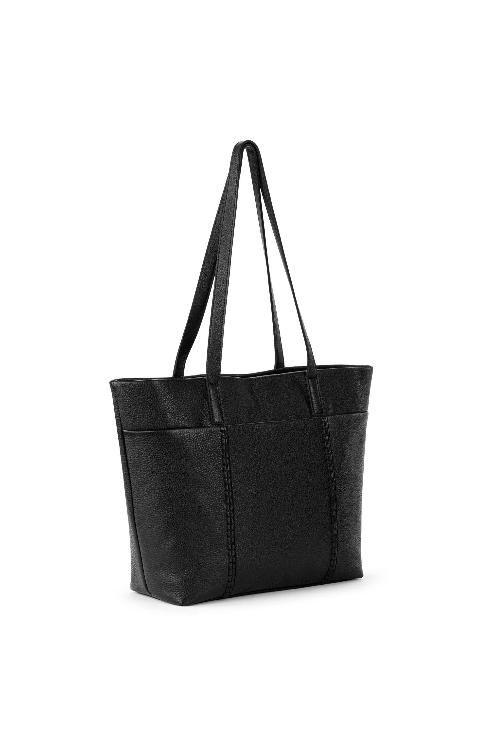 The Sak Metro Tote Bag - Leather, Alternate, color, Black