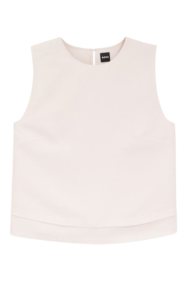Bliny Layered Hem Split Back Top, Alternate, color, OCEAN ROSE