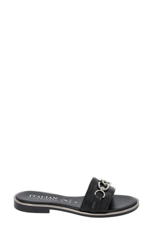 Italian Shoemakers Monik Chain Flat Slide Sandal