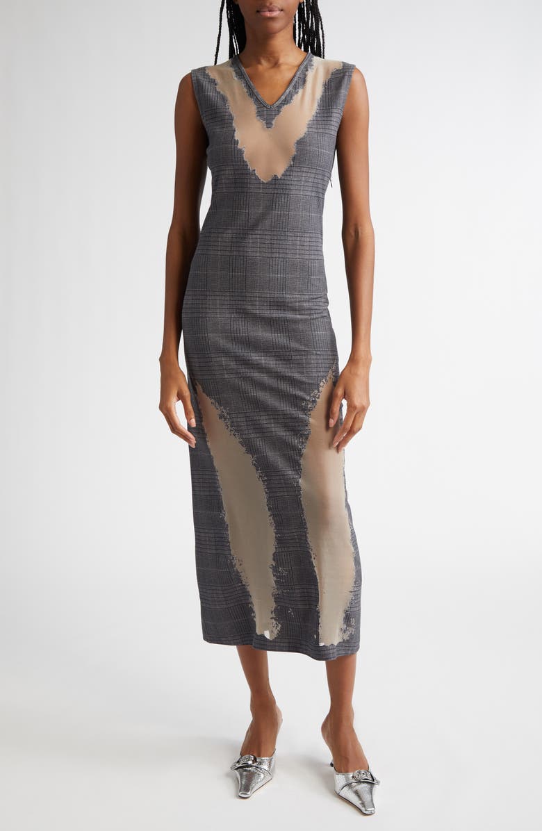 DIESEL<sup>®</sup> Myliane Check Burnout Dress, Main, color, 