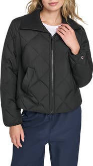 Champion Diamond Quilted Shawl Collar Jacket