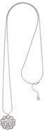 RIVKA FRIEDMAN Pavé CZ Flower Pendant Necklace