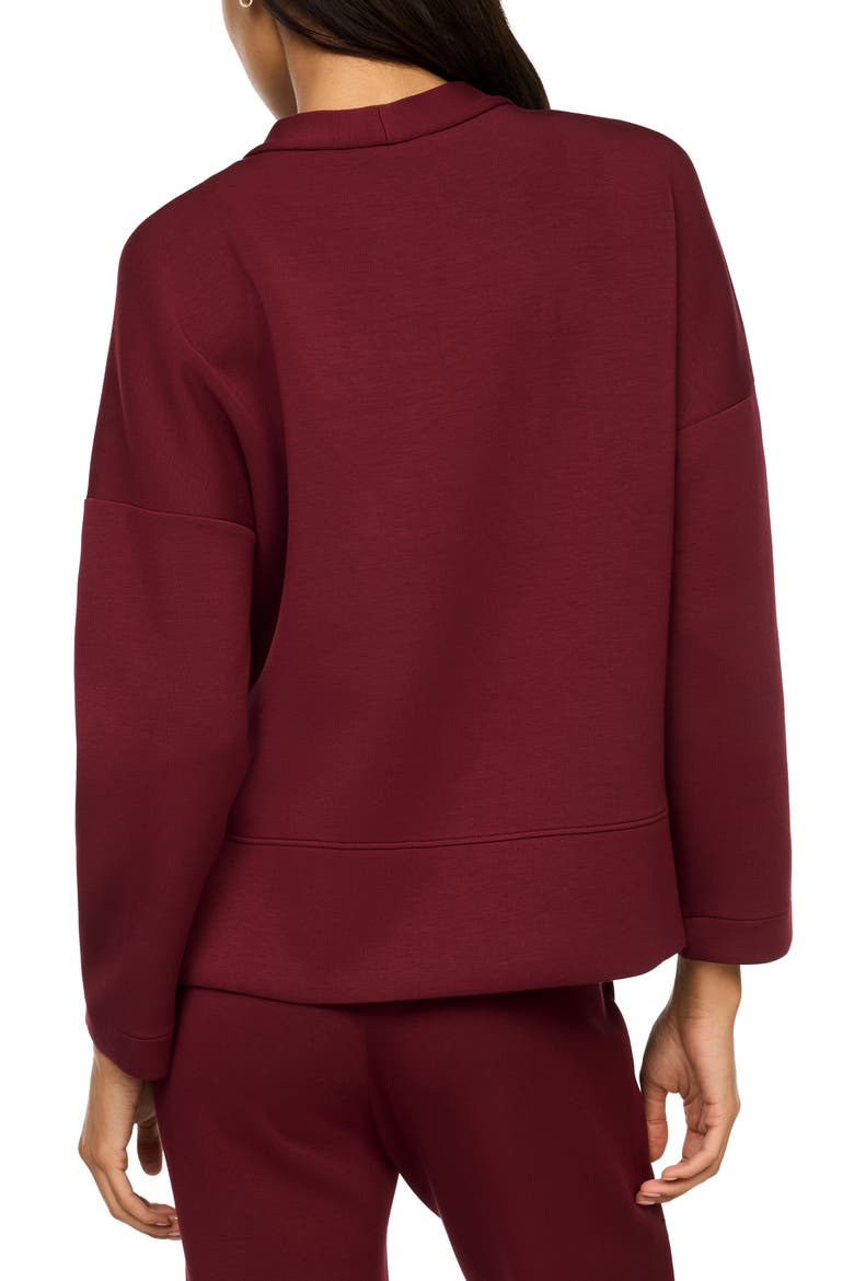 AirEssentials Button Front Cardigan, Alternate, color, VINO
