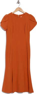 Calvin Klein Tulip Sleeve Midi Dress