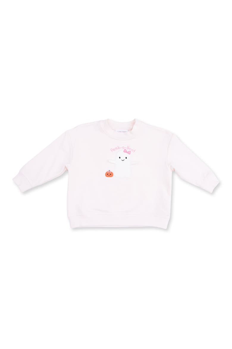 Kids' Peek-a-Boo Ghost Graphic Sweatshirt, Main, color, PINK