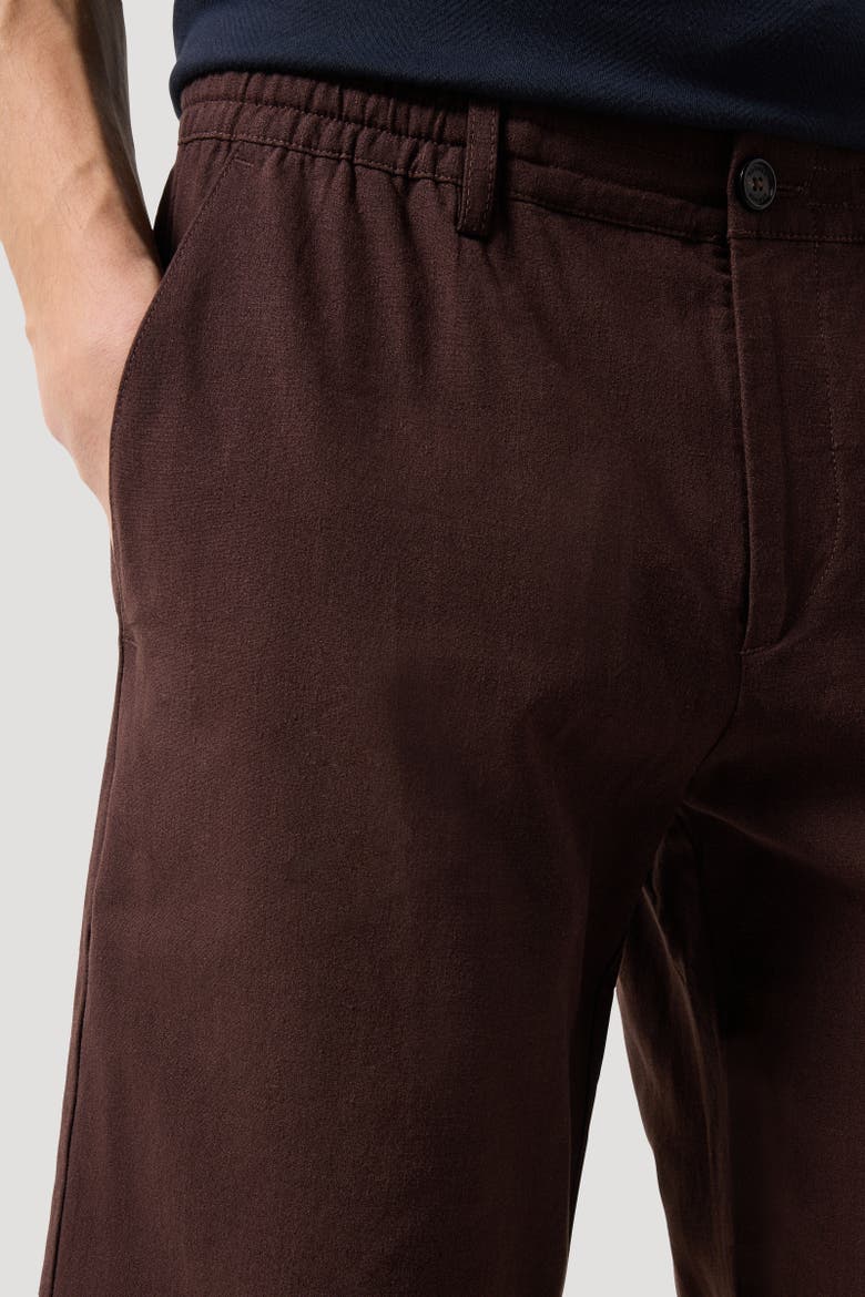 Marc Linen Mix Shorts, Alternate, color, Dark brown