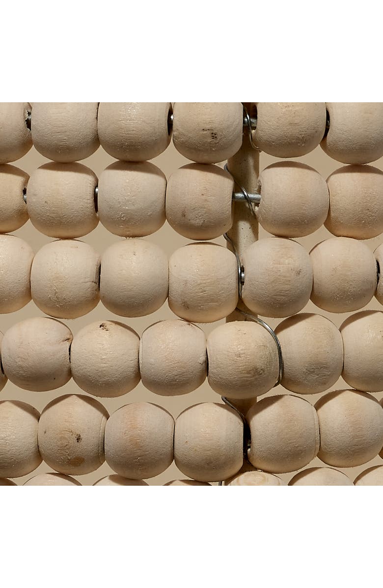 JAMIE YOUNG Seawall 1-Light Beaded Cone Wall Sconce, Natural, Alternate, color, Natural