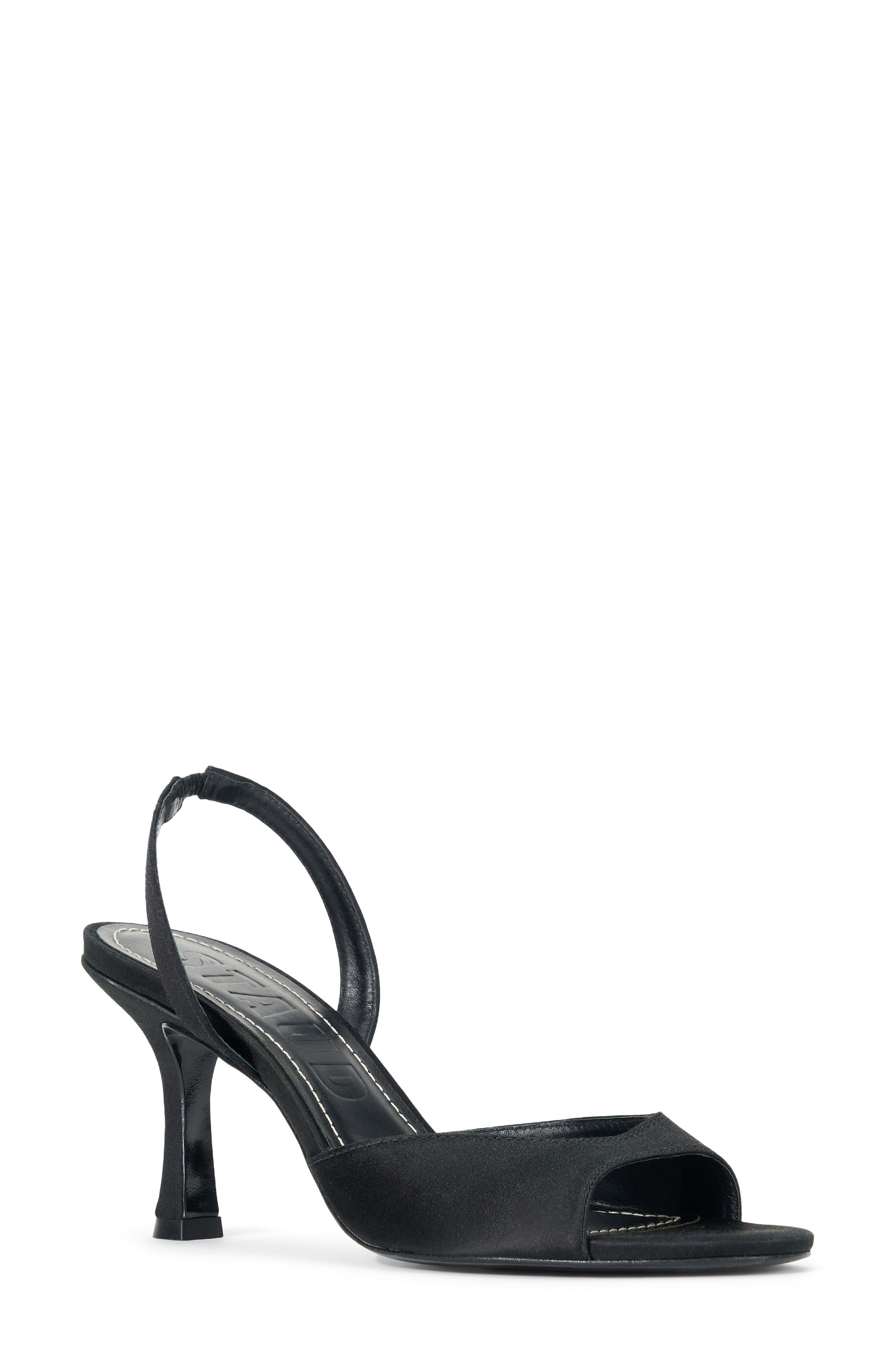 STAUD Brigitte Slingback Slide Sandal, Main, color, Black