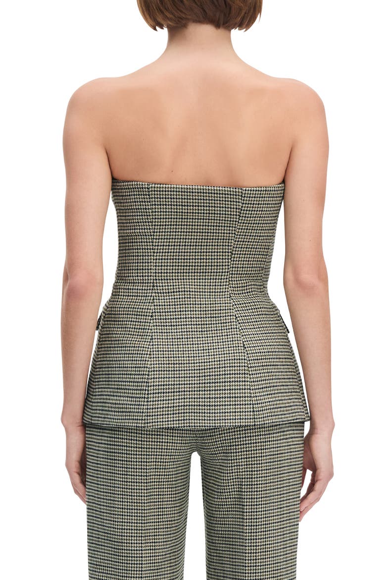 The Phoebe Bustier Top, Alternate, color, CHESIRE HOUNDSTOOTH