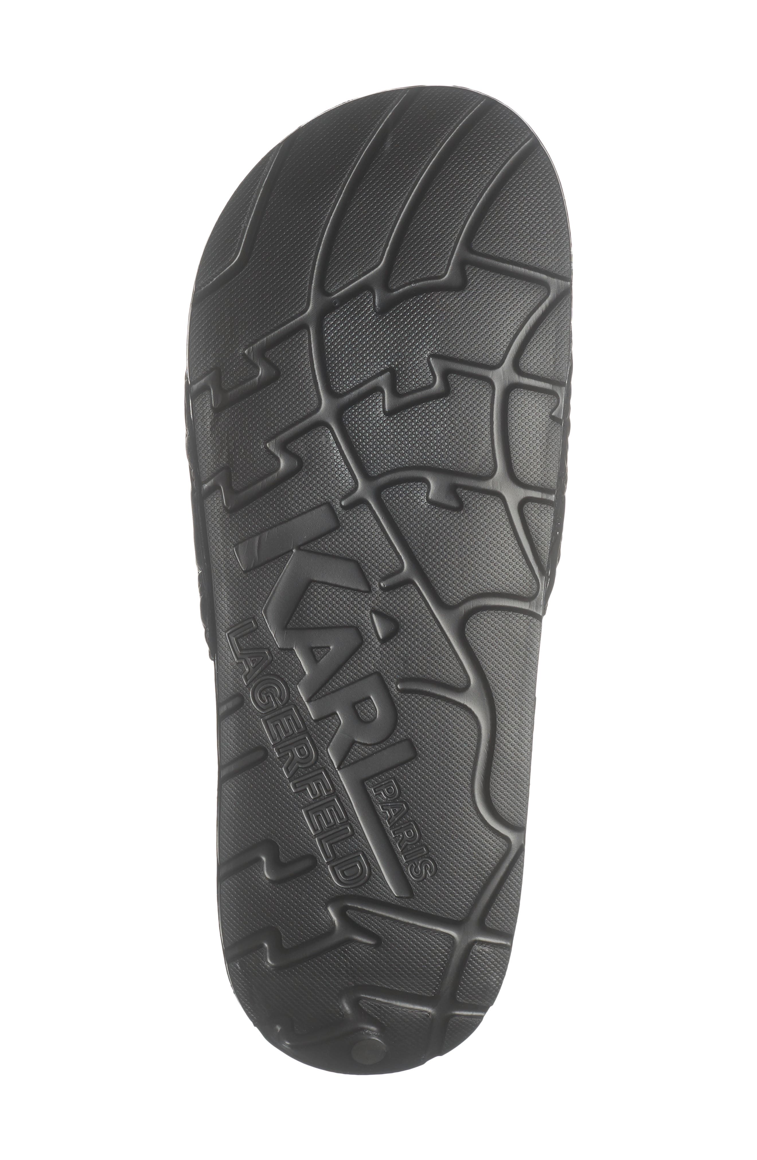 KARL LAGERFELD PARIS Prewitt Banded Slide Sandal, Alternate, color, Black