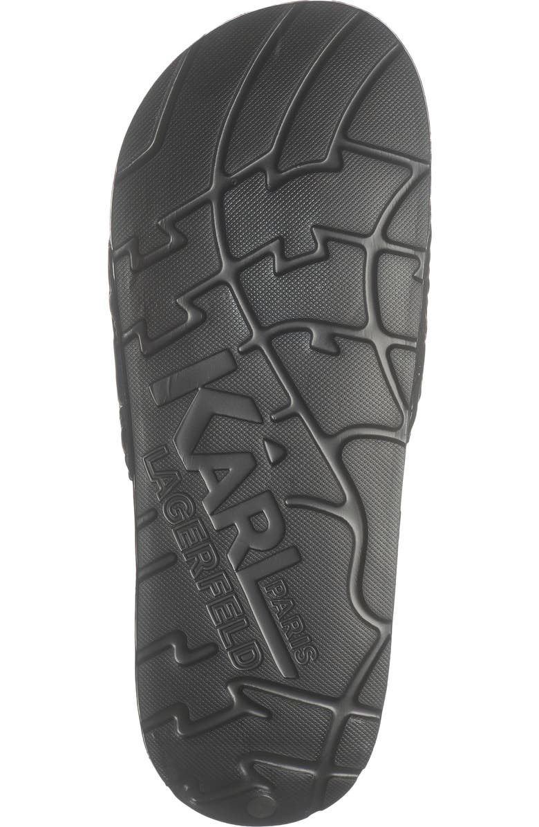 KARL LAGERFELD PARIS Prewitt Banded Slide Sandal, Alternate, color, Black