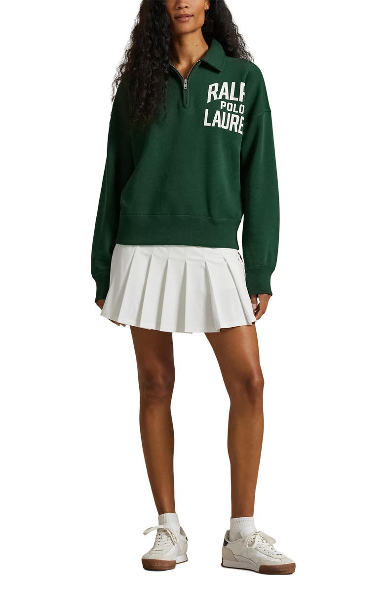 Polo Ralph Lauren Logo Fleece Quarter Zip, Alternate, color,