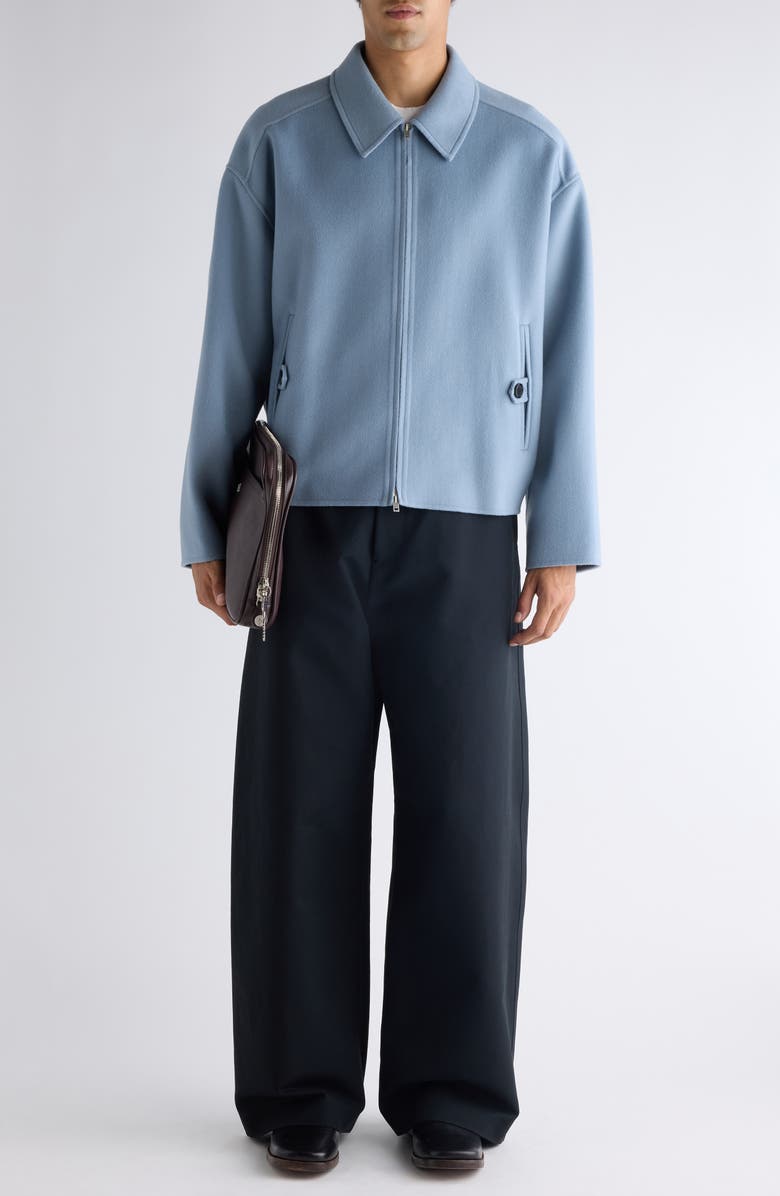 Acne Studios Plass Cotton Sateen Wide Leg Pants, Alternate, color, Black