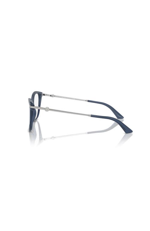 Jimmy Choo 54mm Rectangle Optical Glasses In Blue
