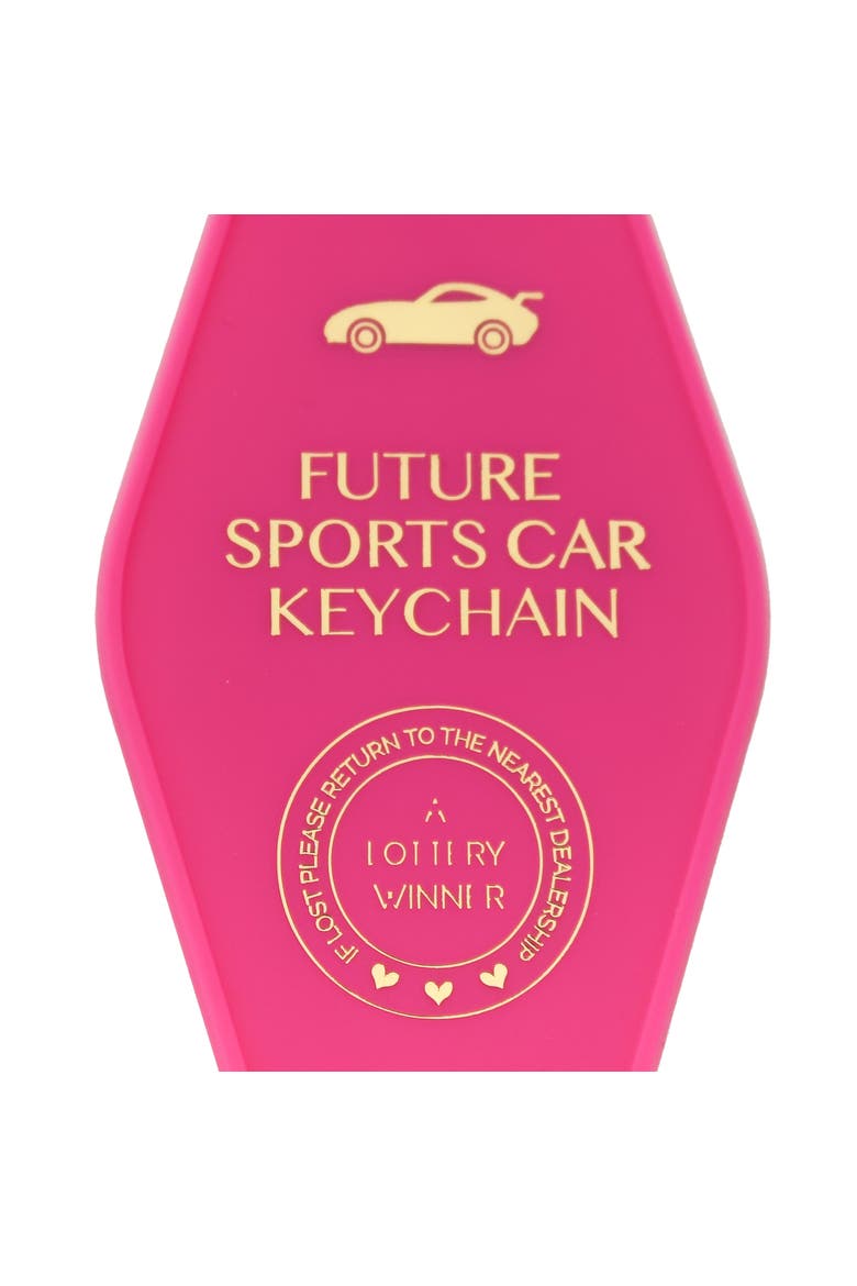 Vintage Motel Keychains, 11 Style Options, Alternate, color, Future Sports Car