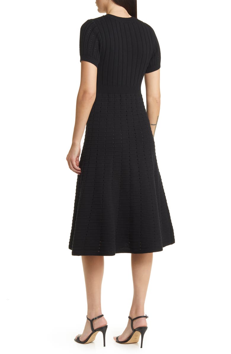 ZOE AND CLAIRE Mix Stitch A-Line Sweater Dress, Alternate, color, 
