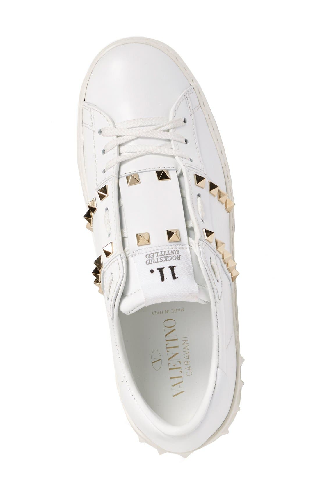 Valentino Garavani 'Rockstud' Sneaker, Alternate, color, 
