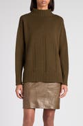 TOM FORD Chunky Wool & Cotton Mock Neck Sweater