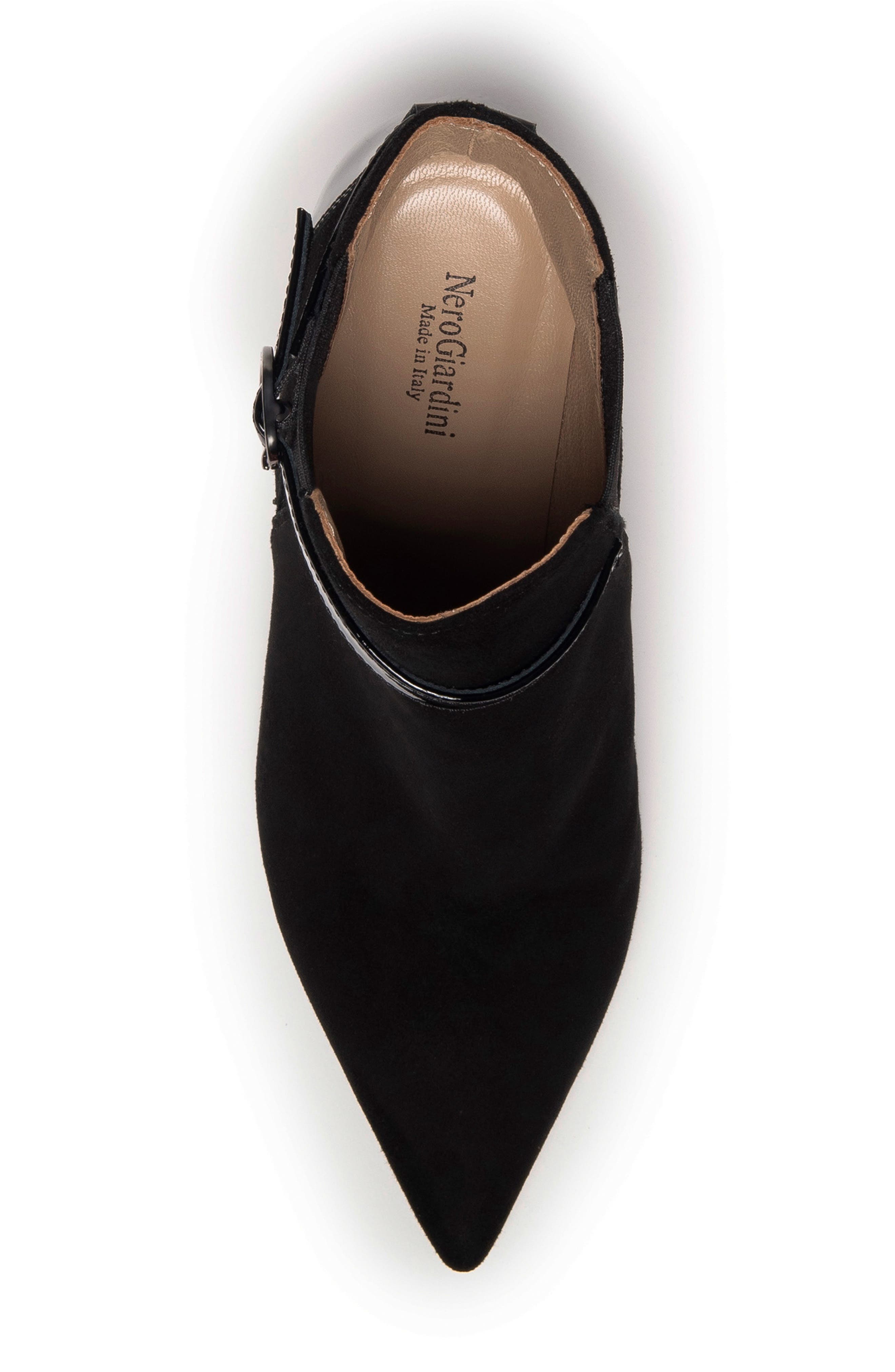 NeroGiardini Pointed Toe Buckle Bootie, Alternate, color, 