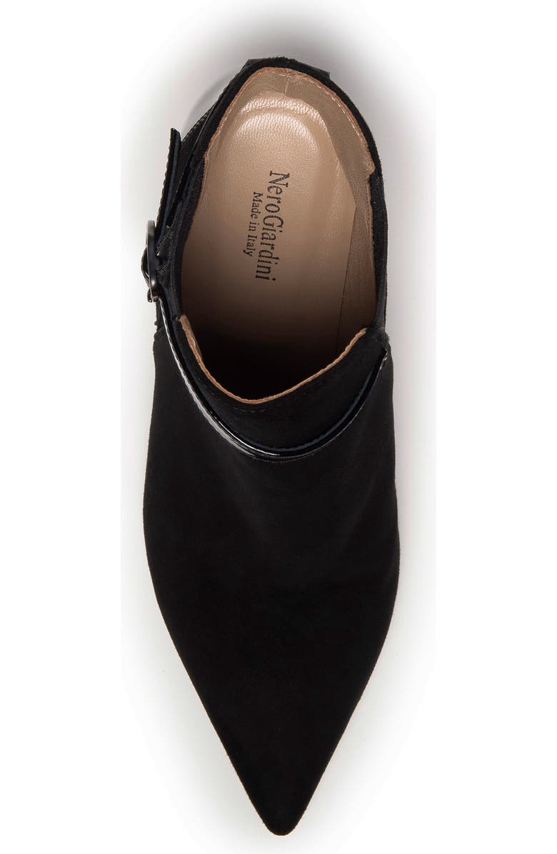 NeroGiardini Pointed Toe Buckle Bootie, Alternate, color,
