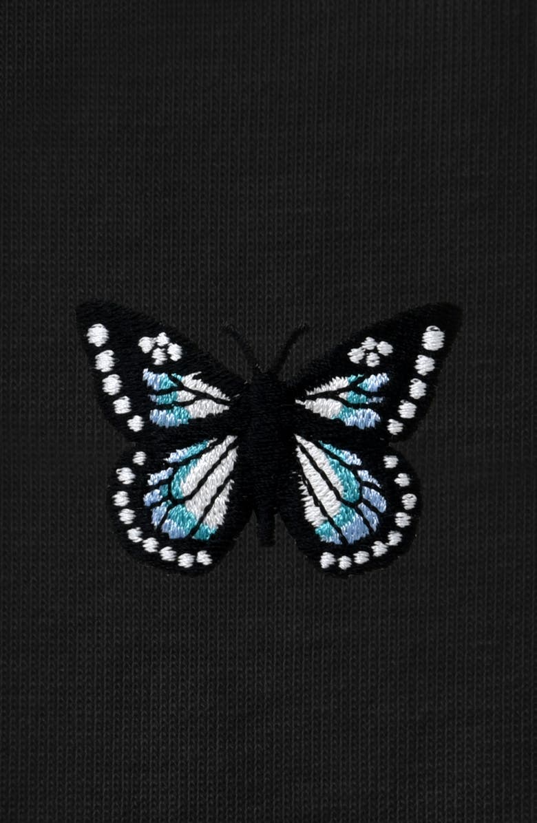 Dalix Butterfly Womens Relaxed Tee, Alternate, color, Black