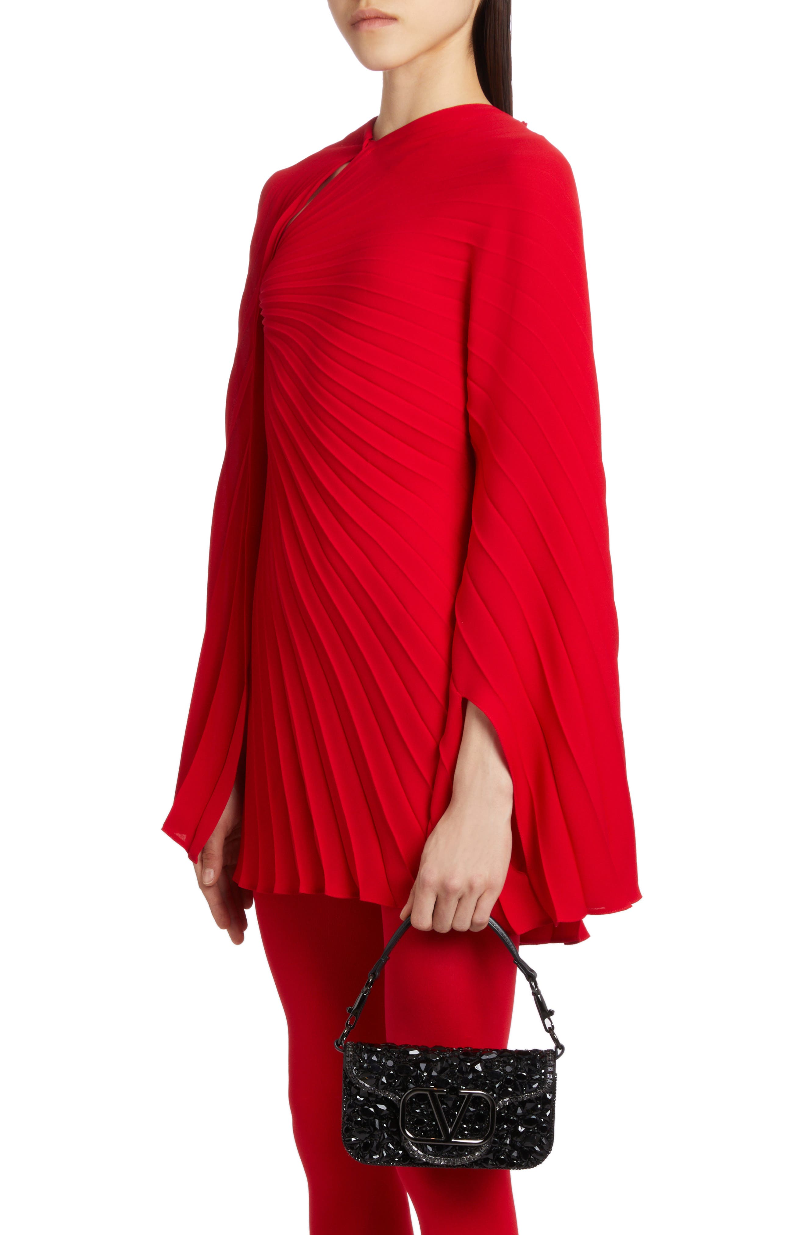 Valentino Garavani Small Locò Crystal Embellished Shoulder Bag, Alternate, color, 