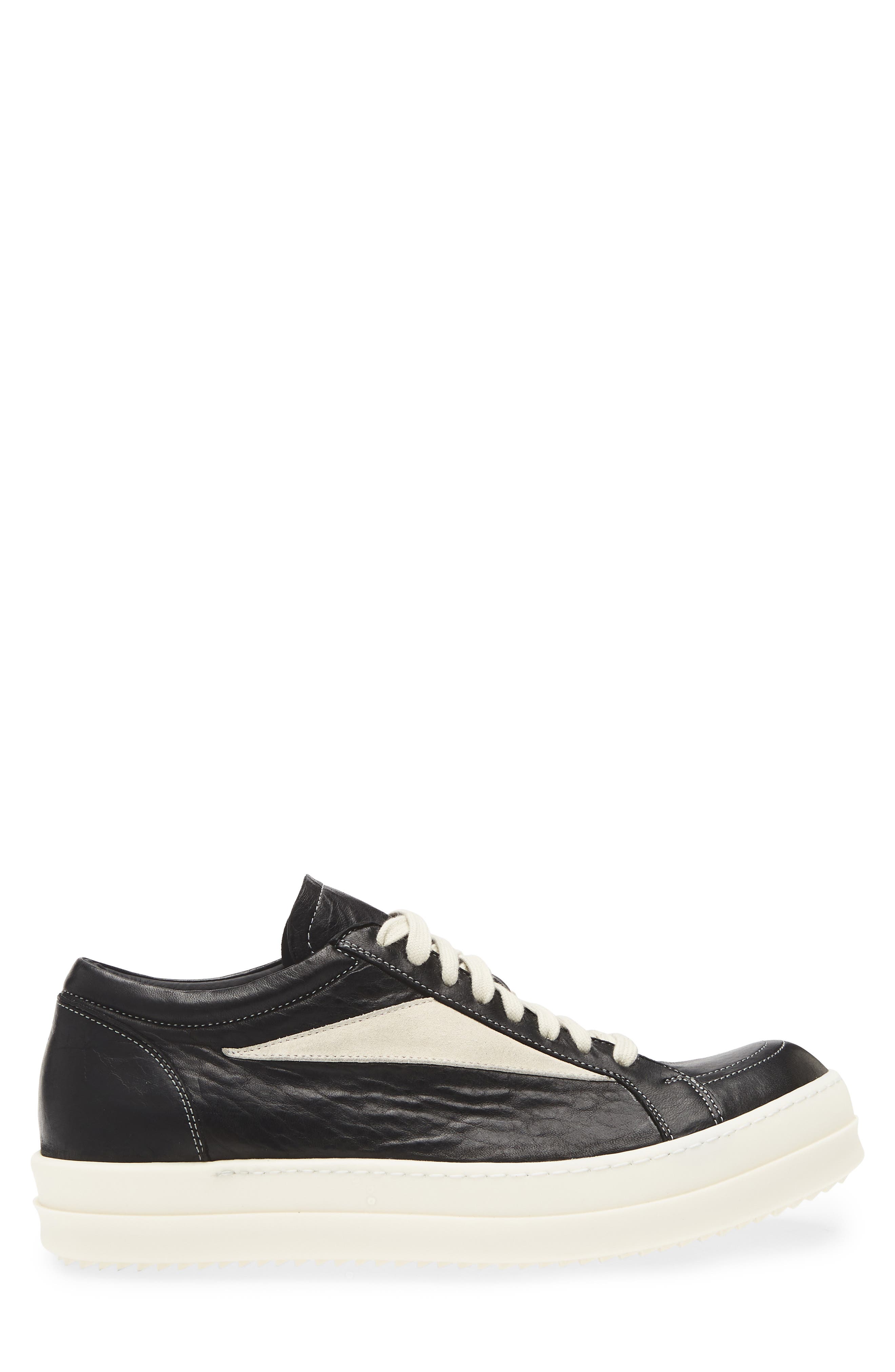 Rick Owens Vintage Sneaks Sneaker, Alternate, color, Black/ Milk/ Milk