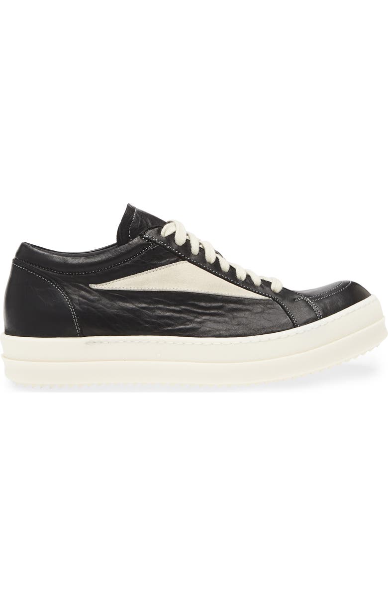 Rick Owens Vintage Sneaks Sneaker, Alternate, color, Black/ Milk/ Milk