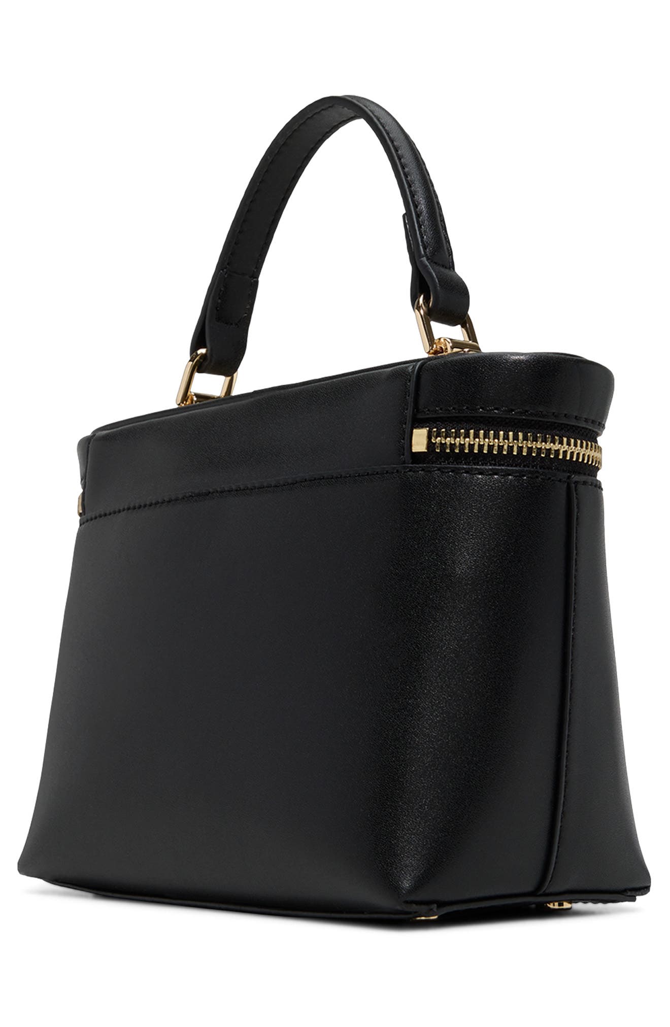 Tia Faux Leather Crossbody Bag, Alternate, color, SMOOTH OPEN BLACK