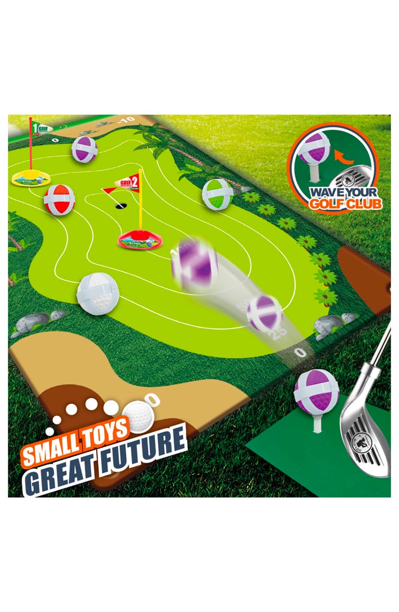 Trimate Golf Game Chipping Mat and Accessories, Training and Practice Golf Travel Set 3+, Alternate, color, Multicolored