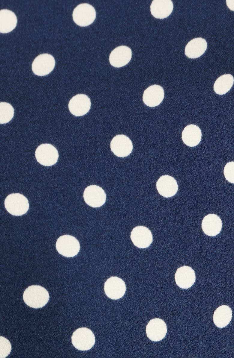 Reformation Bellarose Polka Dot Dress, Alternate, color, Orion Dot