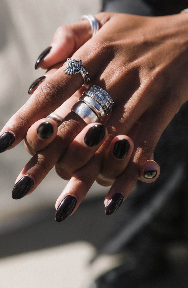 Child of Wild Milagros Flaming Heart Ring, Alternate, color, Silver