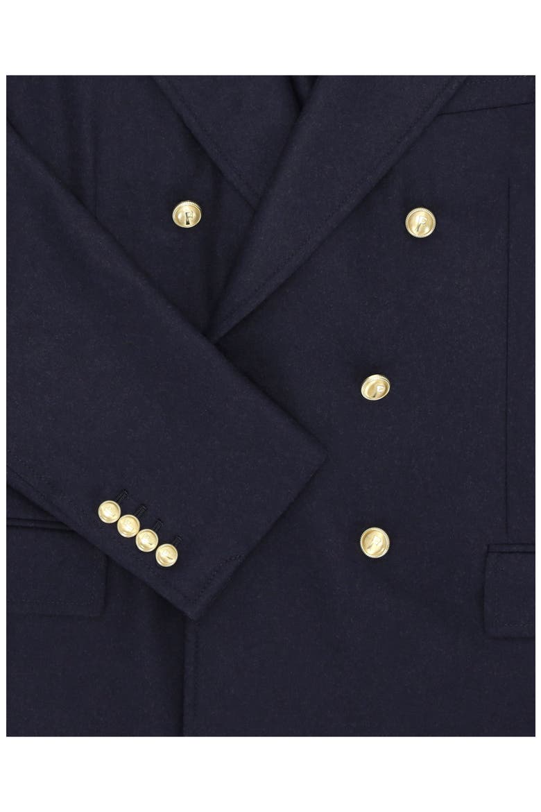 Classic Double-Breasted Merino Wool Jacket, Alternate, color, Blue