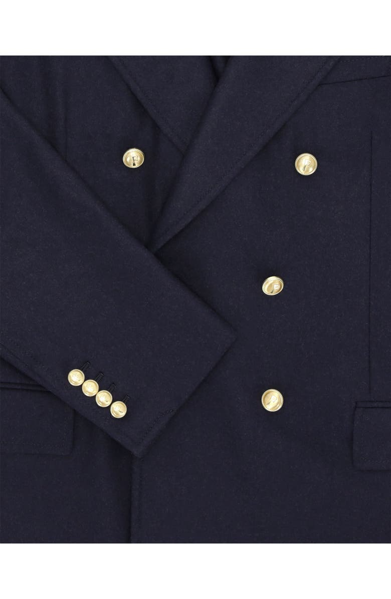 Fortela Classic Double-Breasted Merino Wool Jacket, Alternate, color, Blue