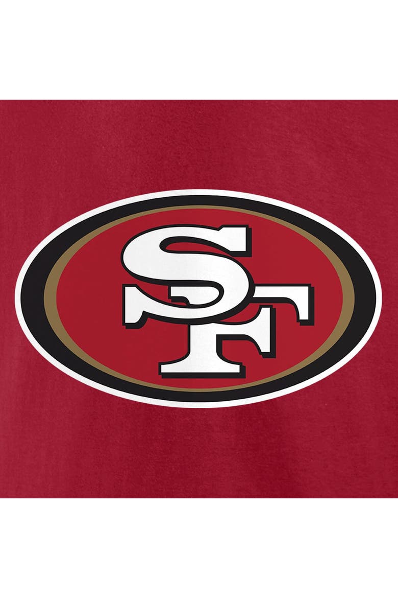 Men's Fanatics Branded Christian McCaffrey Scarlet San Francisco 49ers Player Icon Name & Number T-Shirt, Alternate, color, Scarlet