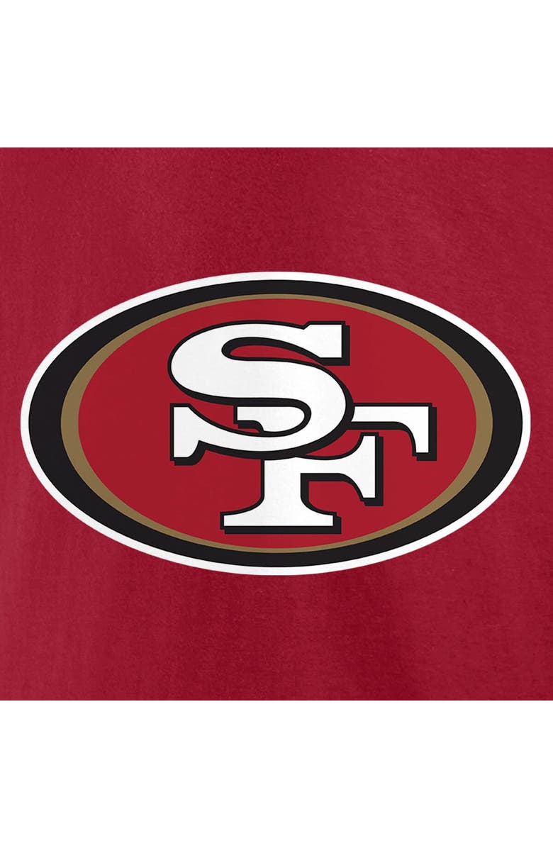 FANATICS Men's Fanatics Branded Christian McCaffrey Scarlet San Francisco 49ers Player Icon Name & Number T-Shirt, Alternate, color, Scarlet