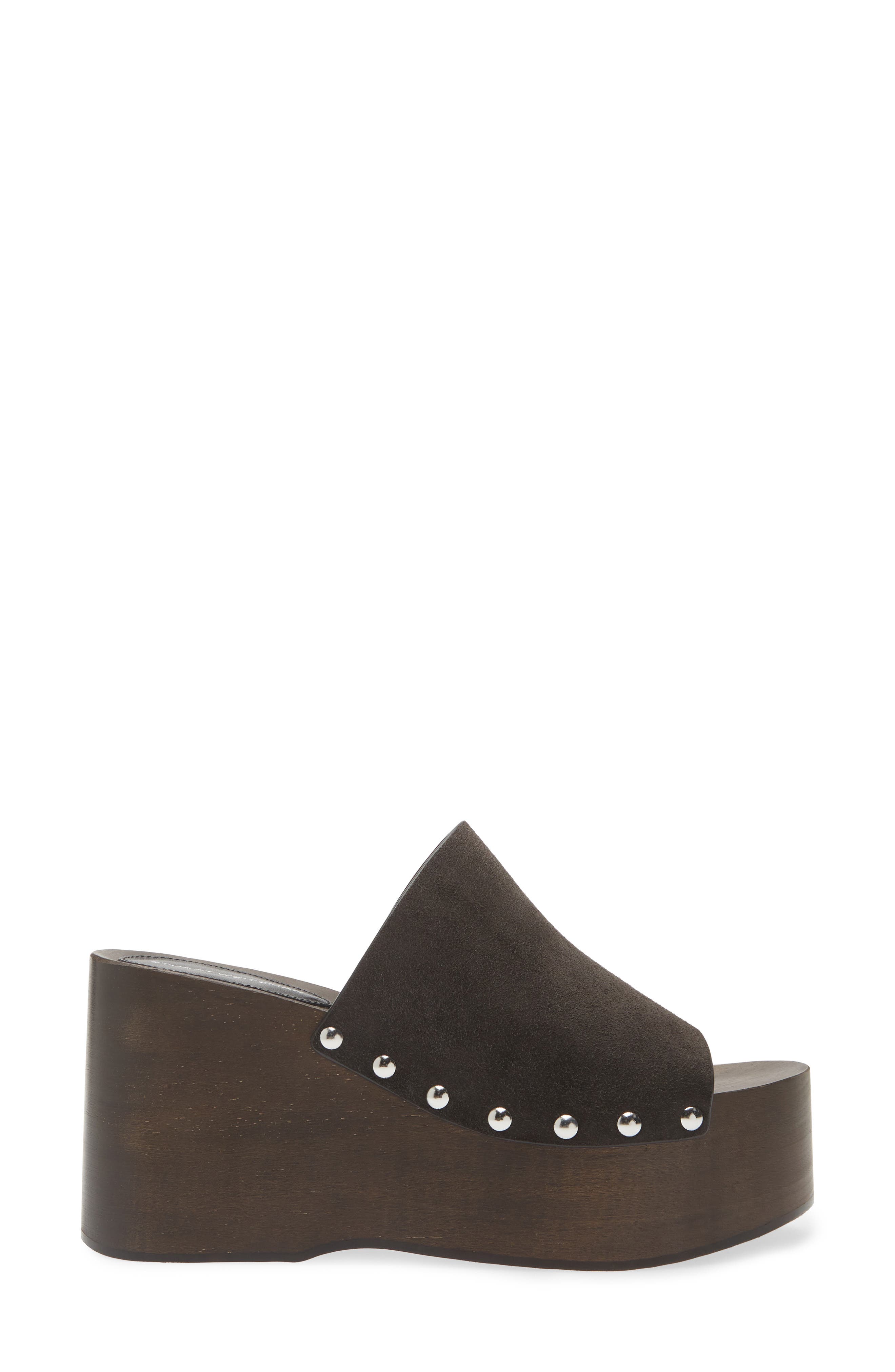 Stuart Weitzman <p>Kate Studded Wedge Platform Slide Sandal (Women)</p>, Alternate, color, Shadow