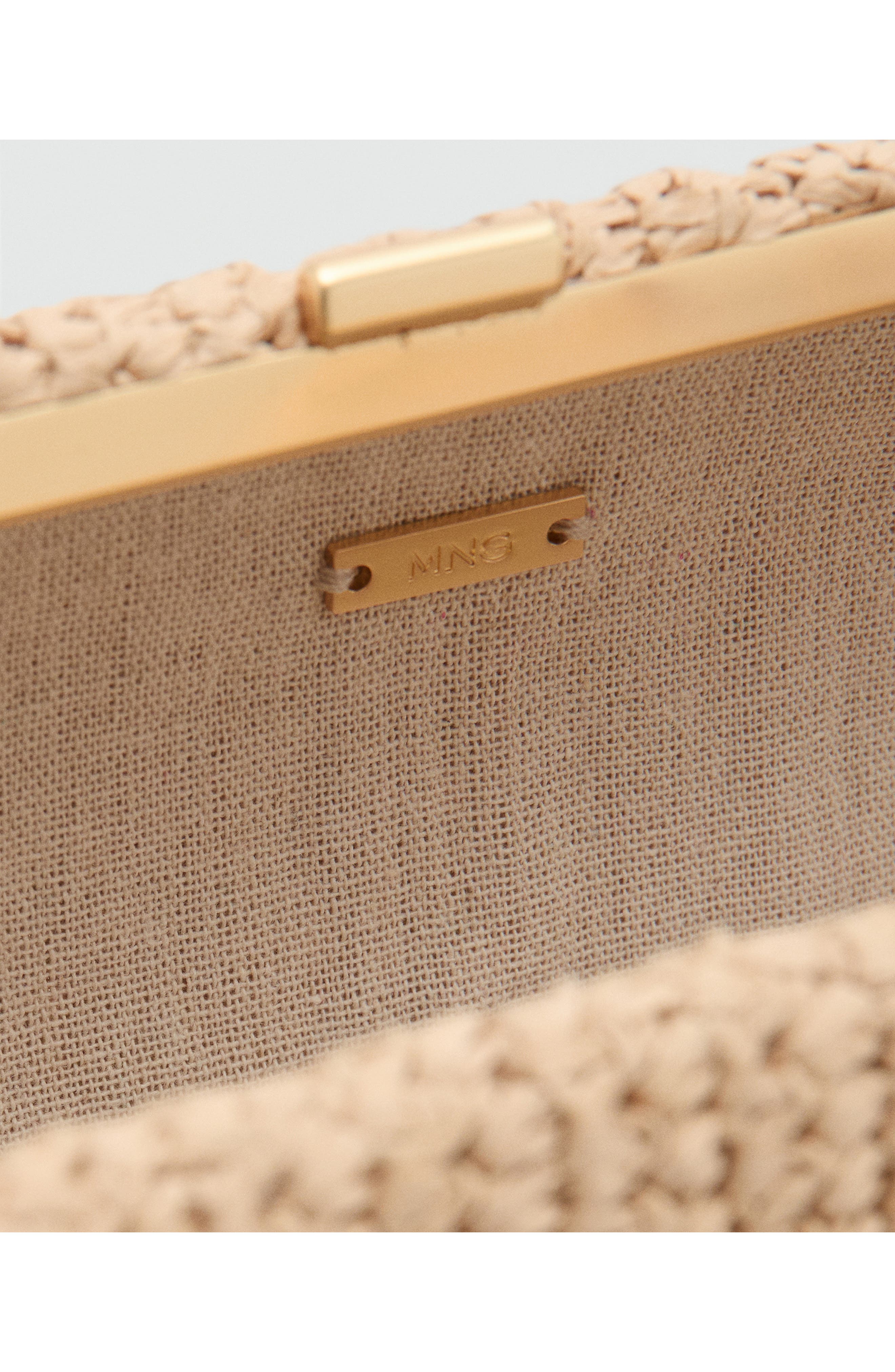 Beaded Natural Fiber Shoulder Bag, Alternate, color, BEIGE