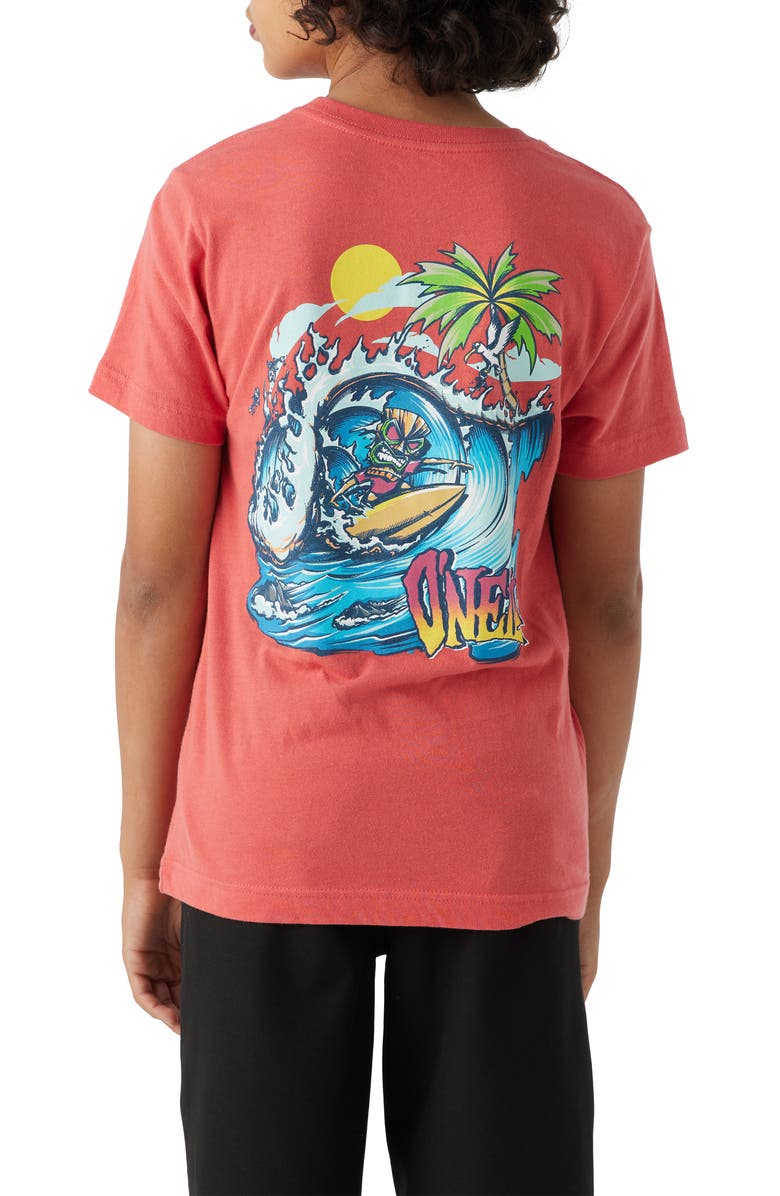 O'Neill Kids' Tiki-Man Cotton Graphic T-Shirt, Alternate, color, 