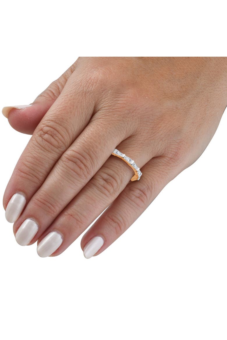 1 1/5Ct Tapered Baguette Diamond Wedding Ring 14k Gold Lab Grown, Alternate, color, 14k Yellow Gold