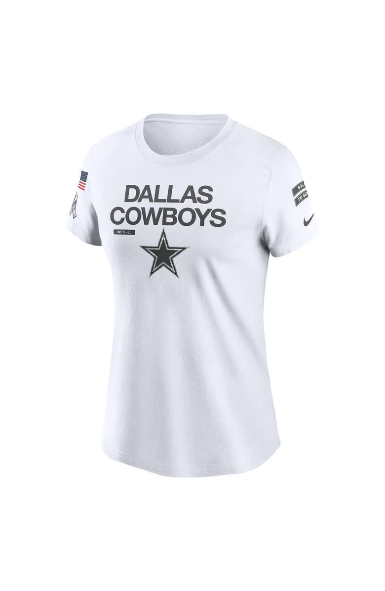 Nike Women's Nike White Dallas Cowboys 2024 Salute To Service Legend Performance T-Shirt, Alternate, color, White