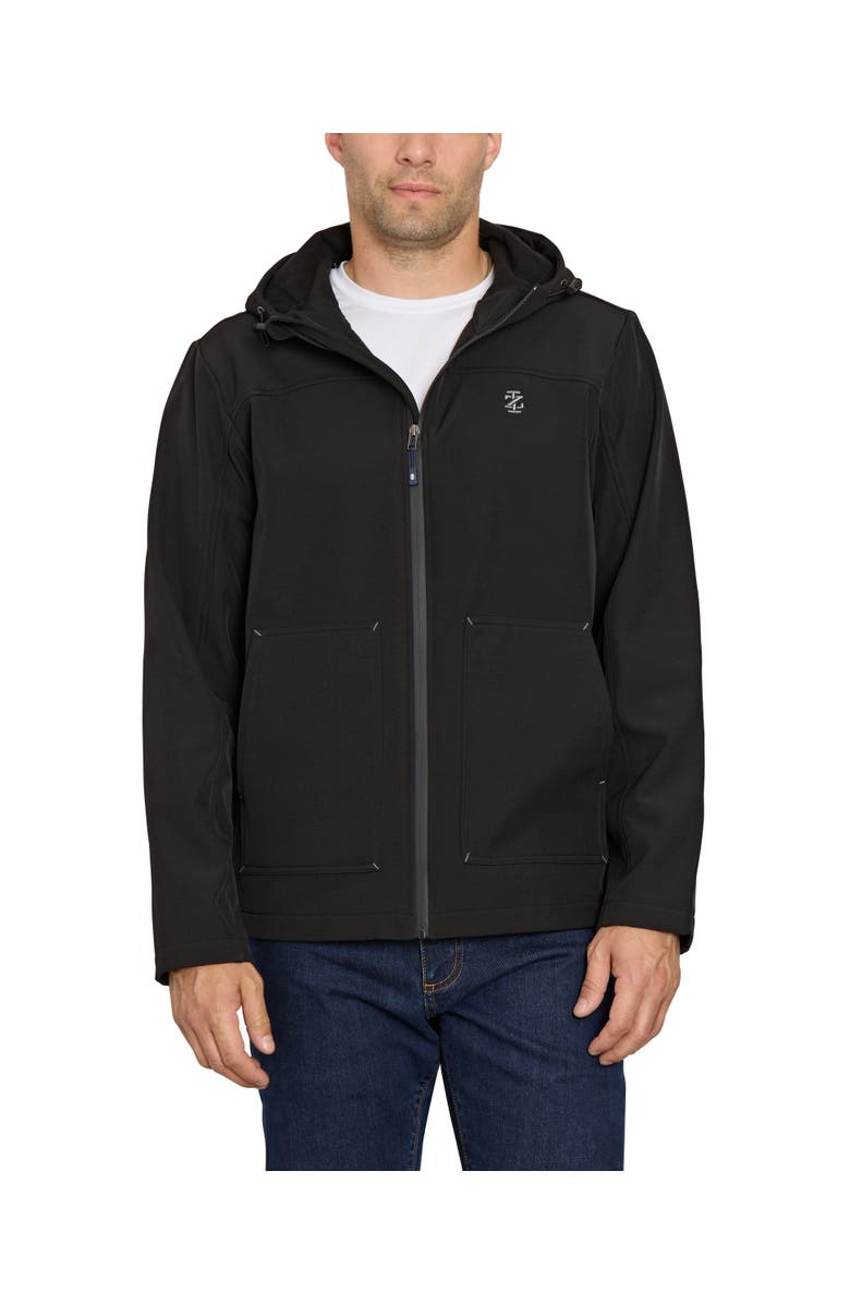 IZOD Men's Softshell Jacket, Main, color, Black